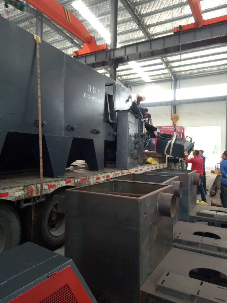 發(fā)往山東龍口6925通過(guò)式拋丸機(jī)