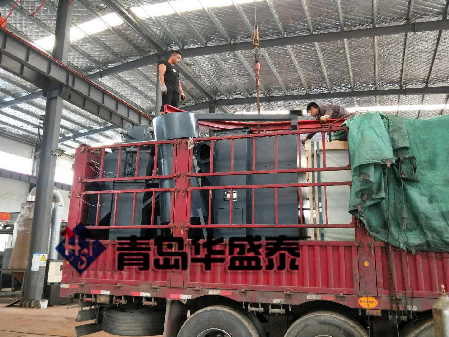 發(fā)往福州福清市376吊鉤式拋丸機(jī)發(fā)貨現(xiàn)場(chǎng)圖